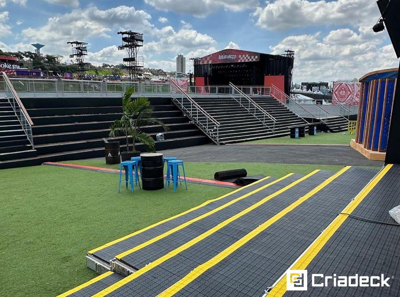 Lollapalloza 2024: Segurança e Acessibilidade Com Pisos Plásticos Criadeck Pixel e Ultra.